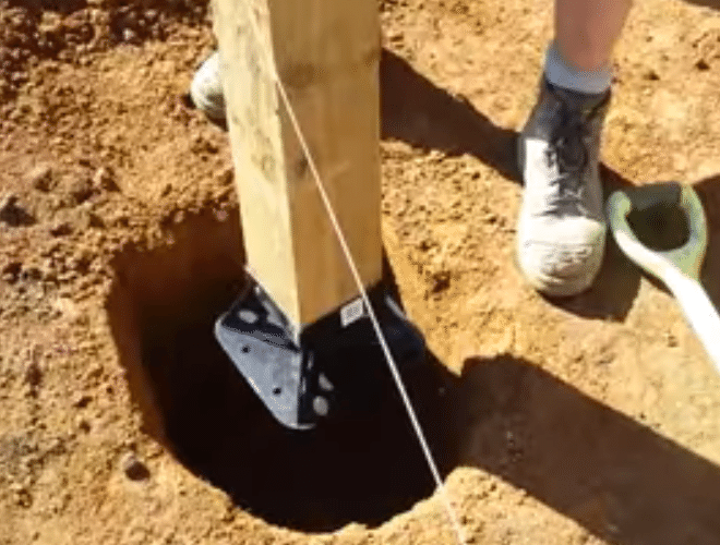 Place in hole
